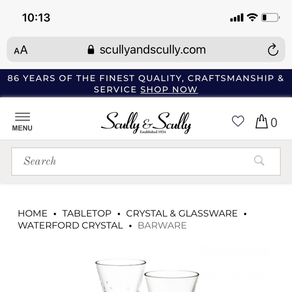 Waterford Champagne flutes